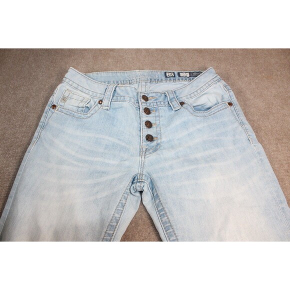 Miss Me Women’s Light  Blue Denim Signature Mid Rise Skinny Jeans Size 28 - Picture 2 of 16